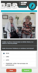 Esimerkki rastilla olevasta tietokilpailukysymyksestä.